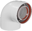 Колено промежуточное Ø80/125 угол 90° (20шт/уп.) | Vistarshop.by